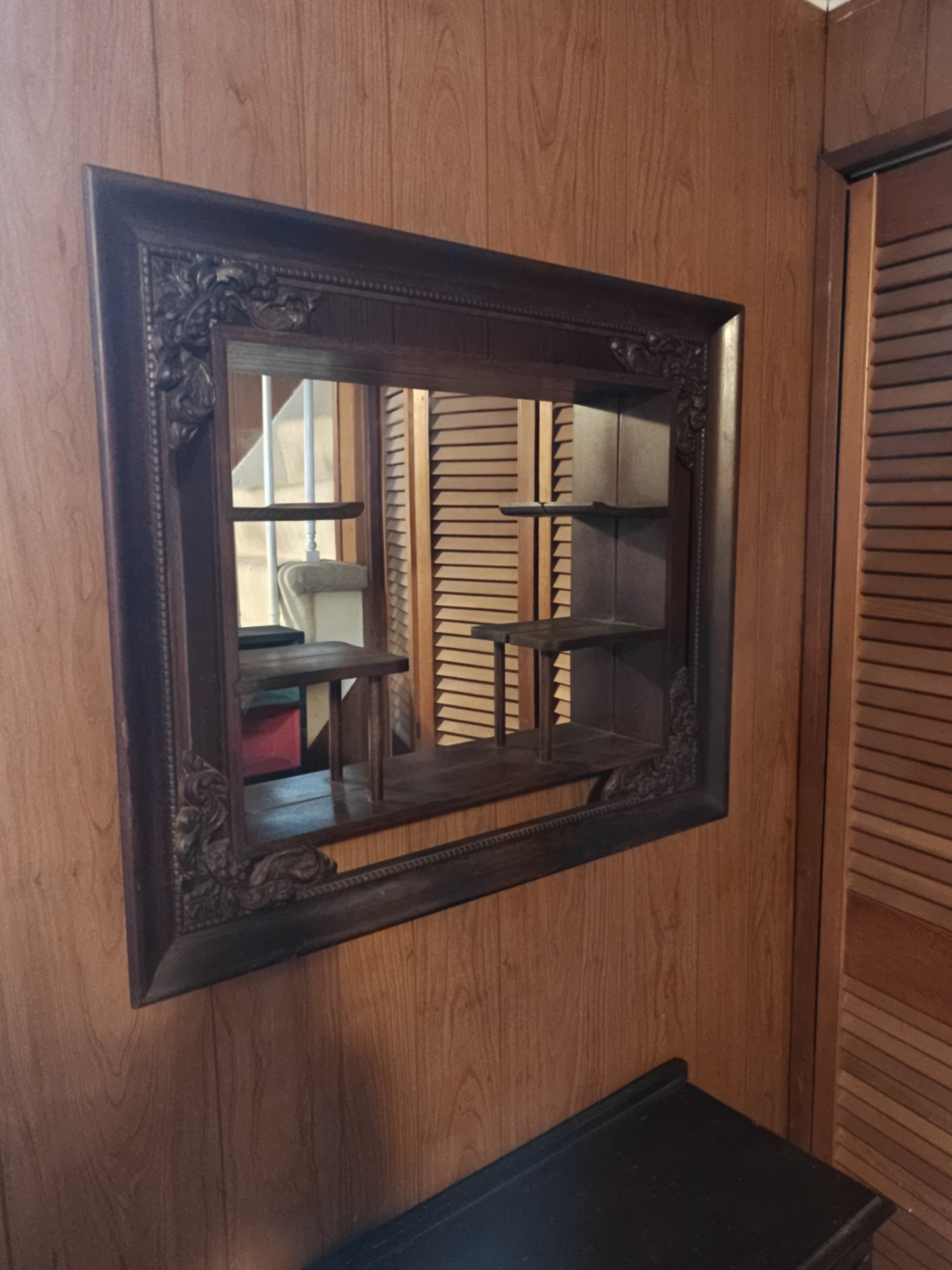 Mid-Century Shadow-Box Mirror