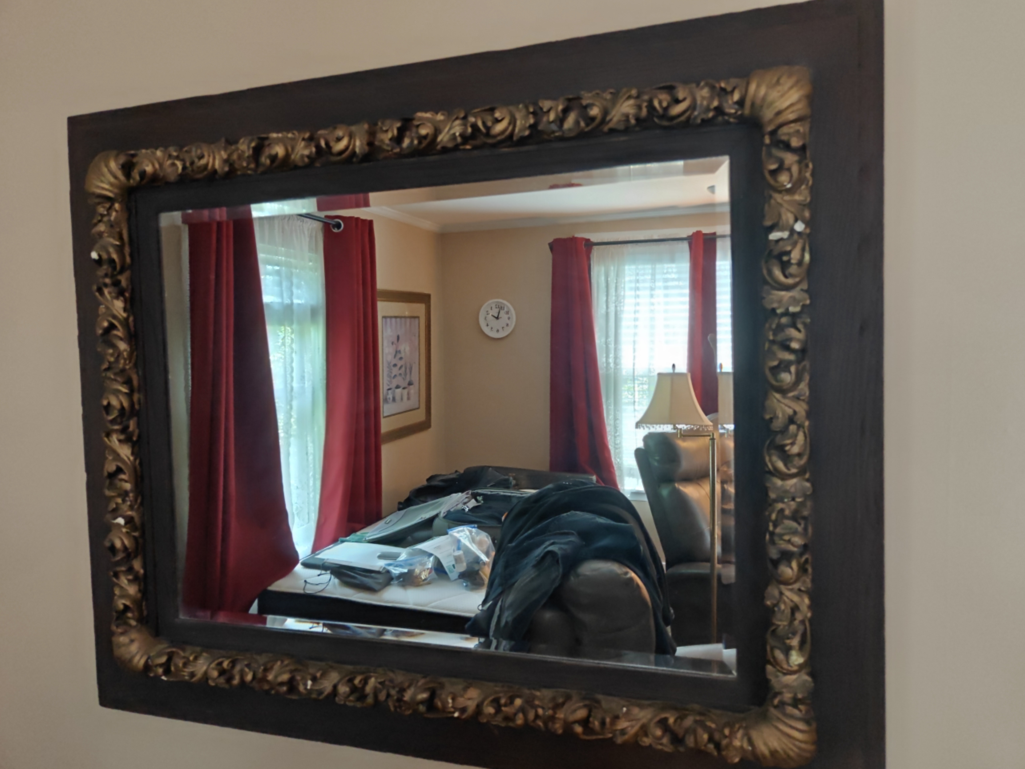 Ornate Gilded Wall Mirror