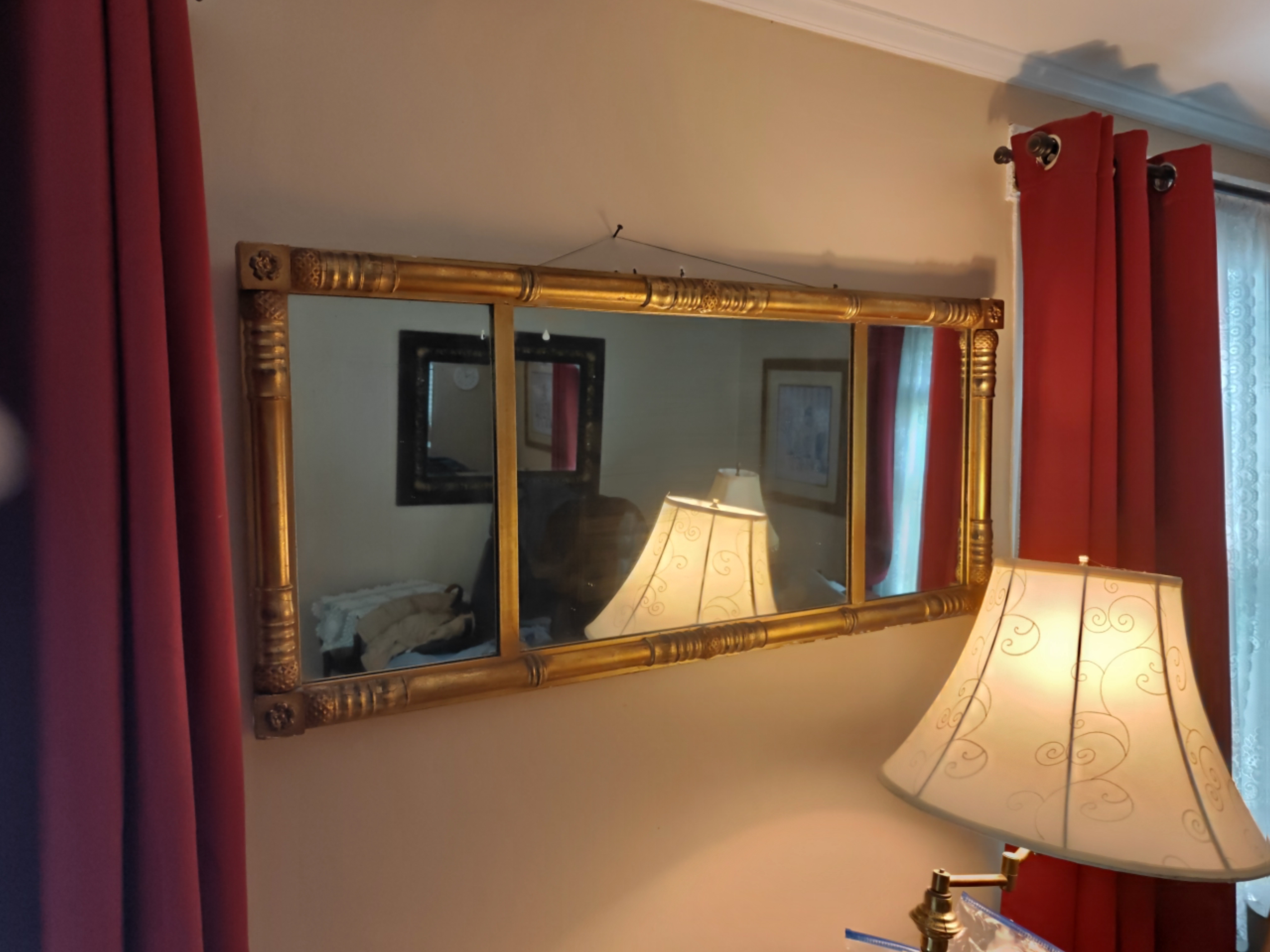 Empire/Biedermeier Giltwood Mirror