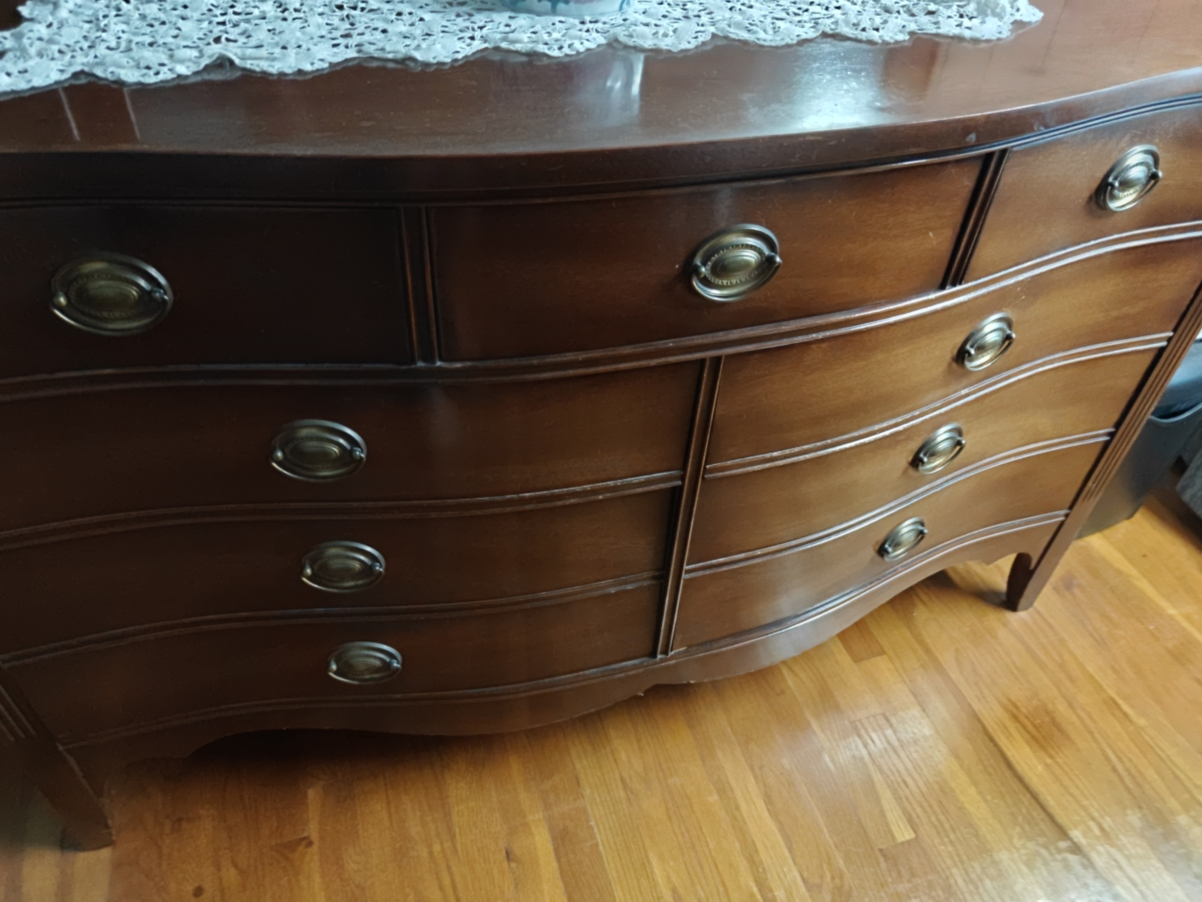 Mahogany Nine-Drawer Dresser photograph 2