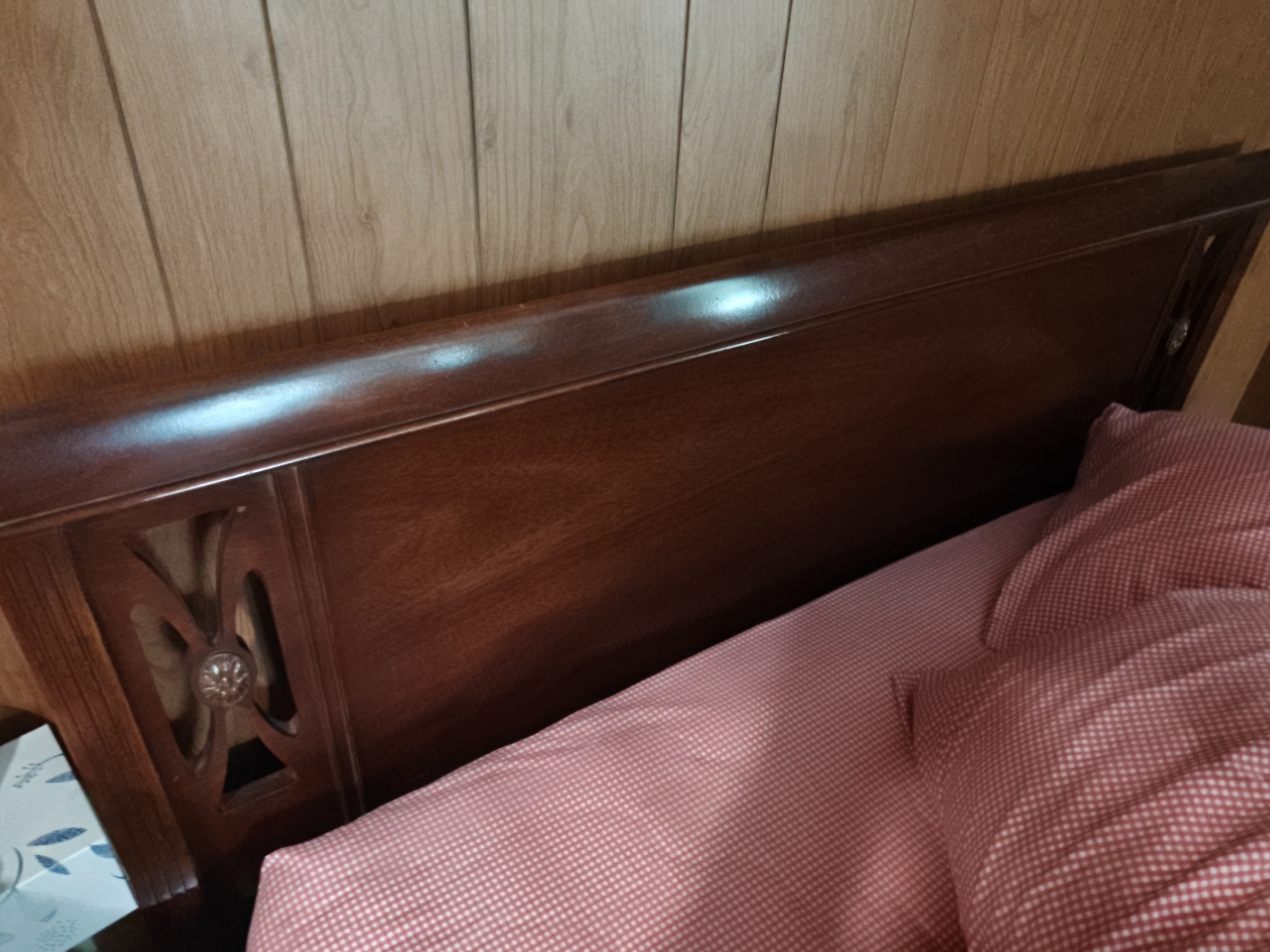 Carved Mahogany Bed Frame