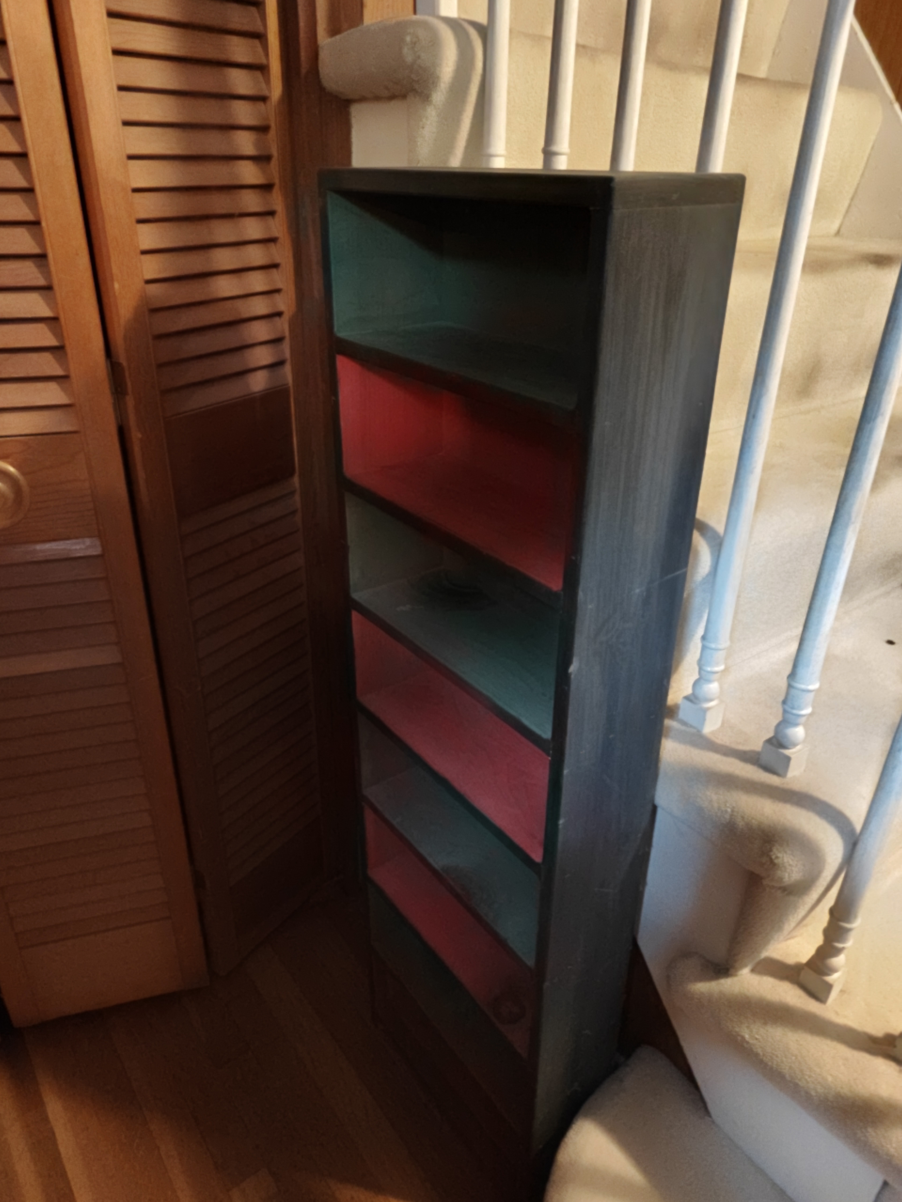 Tall Wooden Shelving Unit