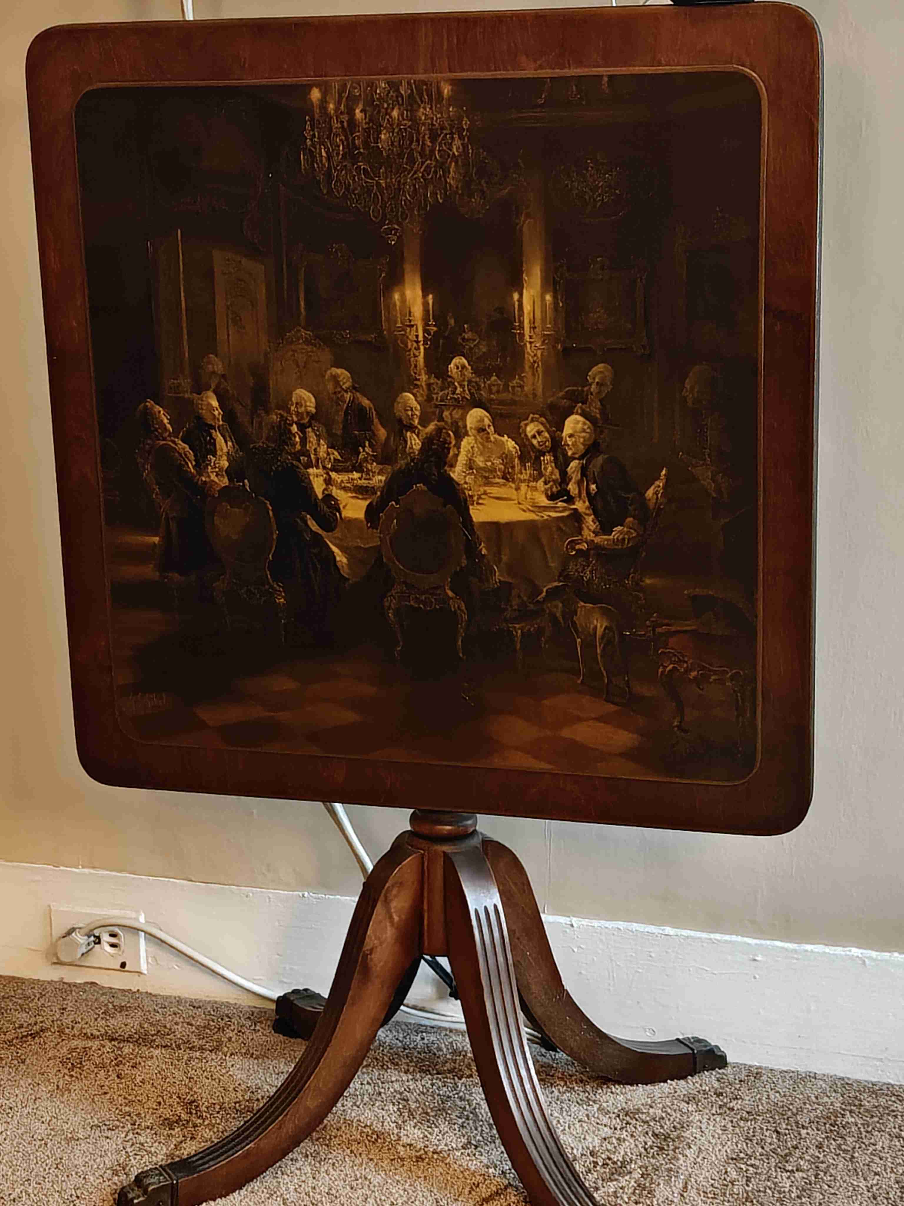 Decorative Tilt-Top Table